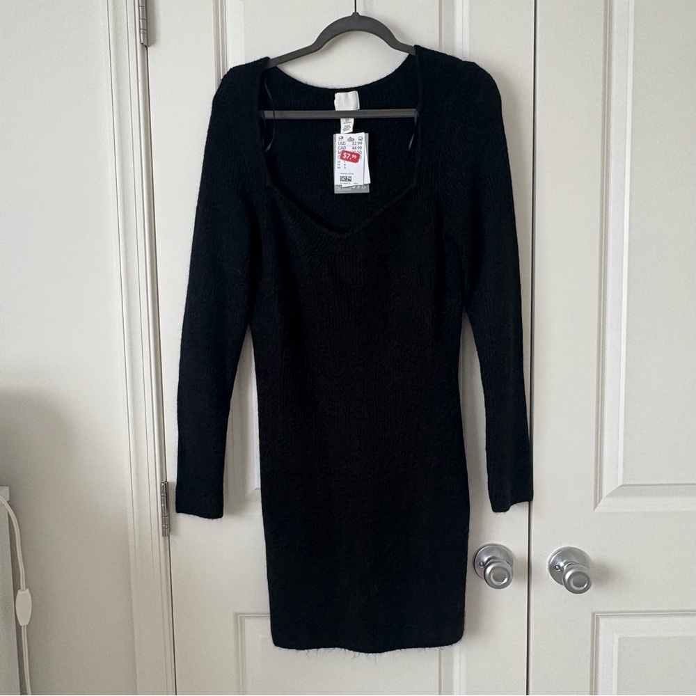 H&M black sweater dress
